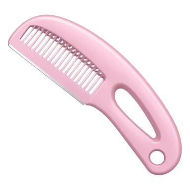 light pink massage comb variation 3 sticker