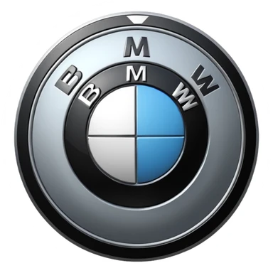A BMW LOGO sticker