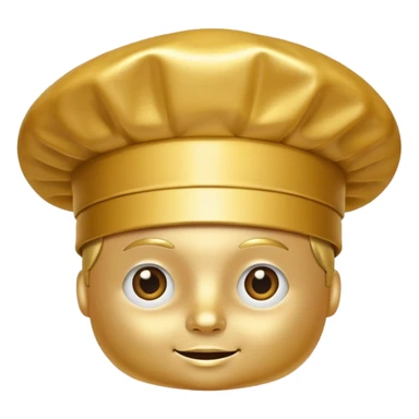 a golden chef hat without the person sticker