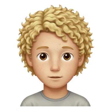 hassidic young boy blond freckles sidelocks curly sticker