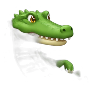 crocodile one piece sticker