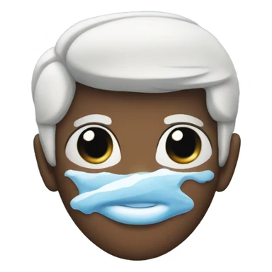 Ice cold heart eyes sticker