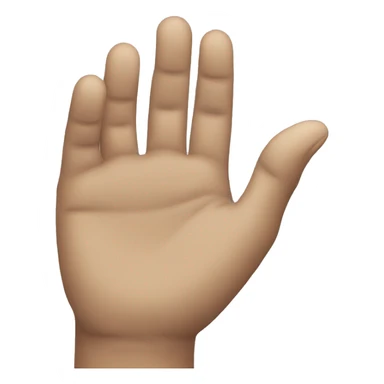 Generate a hand reaching into the sky sticker