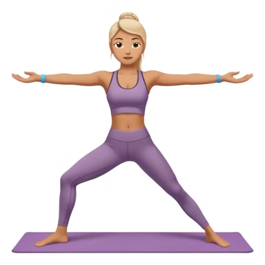 donna che fa yoga sticker