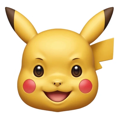 Pikachu version ios avec que la tête  sticker