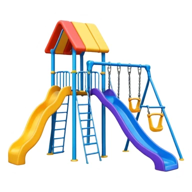 playground with swings and slide sticker