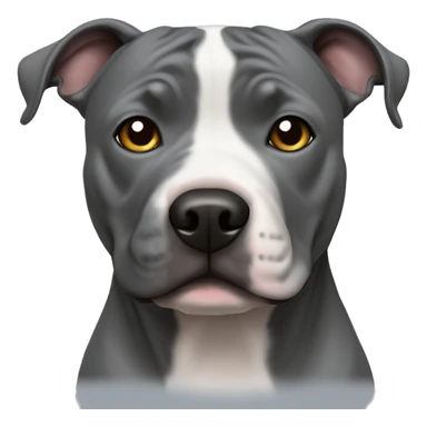 Grey Staffordshire Bull Terrier sticker