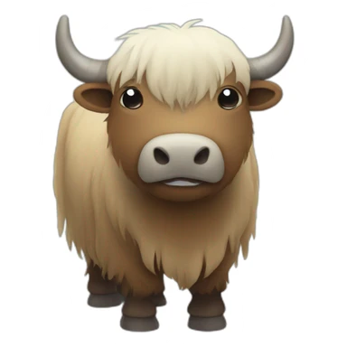 cute yak sticker