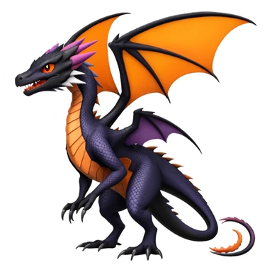 Salandit-Noibat-Noivern-Nargacuga-Dragon-Hybrid (Full body) sticker