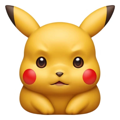 Un Pikachu rouge qui et triste sticker
