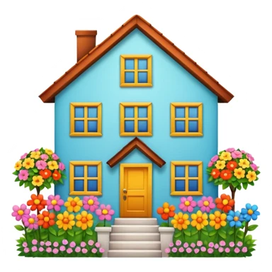 House of flowers sticker