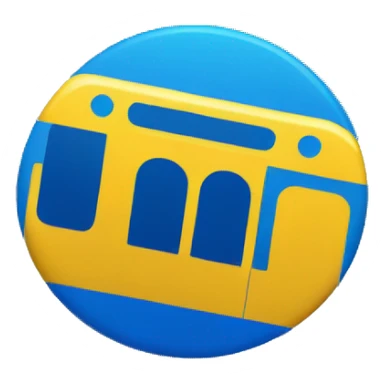 Metro Card yellow and blue sticker