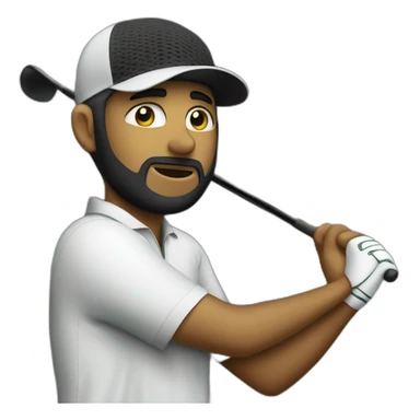 golfer wearing kaffiyeh sticker