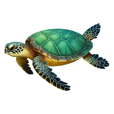 Sea turtle sticker