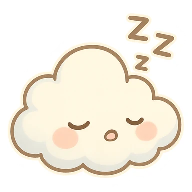 Chibi Cloud Sleepy Zzz sticker