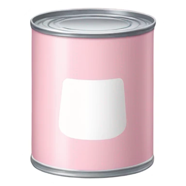 Light Pink and white Soup Can sticker