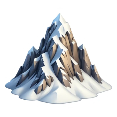 snowy mountain peak sticker