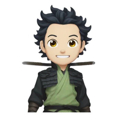 Tanjiro demon slayer sticker
