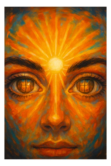 gli occhi sono la finestra da cui entra la vitamina d sticker