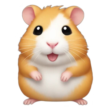 a hamster is artist sticker