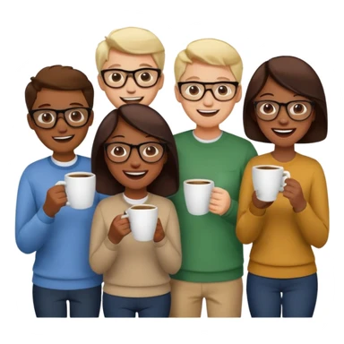 Group of person discuss sticker