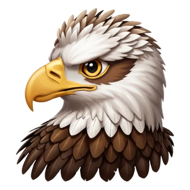 Downed eagle sticker