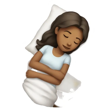 The sleeping girl sticker