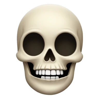 skull upside down at comedy sticker