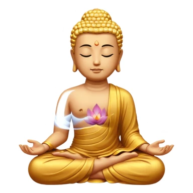 buddha meditate sticker