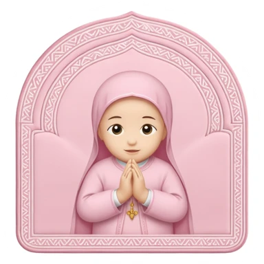 Baby pink prayer mat  sticker