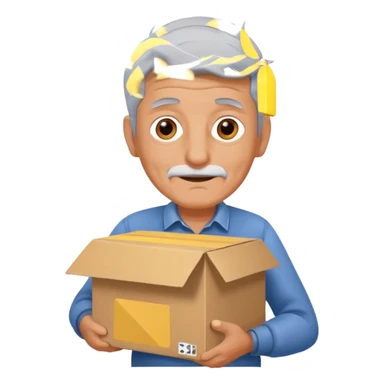 box carrier old man sticker