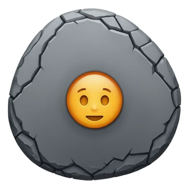 round stone, slightly rough texture sticker