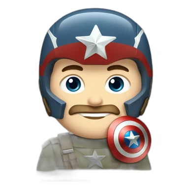 sovietic captain america sticker
