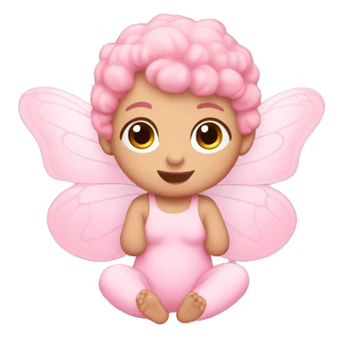 baby pink butterfly emoji sticker