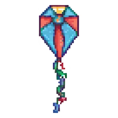 A kite flying in the sky sticker