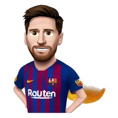 Messi with a wax vape  sticker