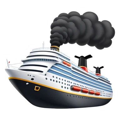 cruise ship exhaust carnival  sticker