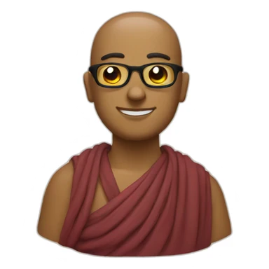 buda con lentes sticker