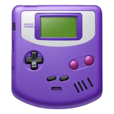 Purple gameboy advance sticker