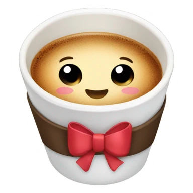 cute bow coffee sticker
