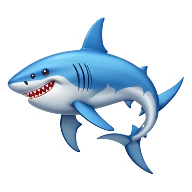 Tiburón con zapatos azules sticker