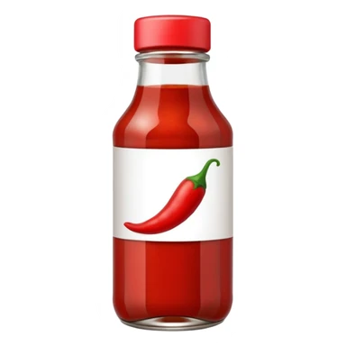 chilli bean sauce in a glass bottle sticker