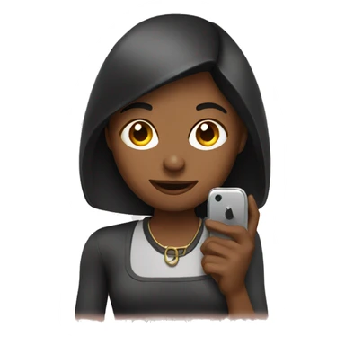 blogger with phone sticker