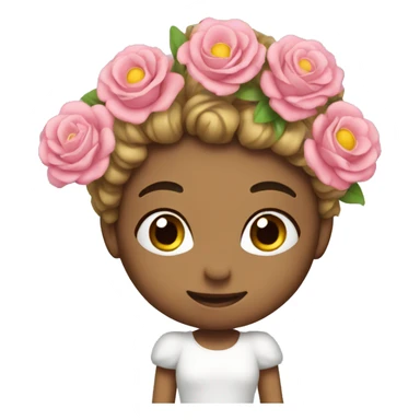 flowers with marriage  sticker