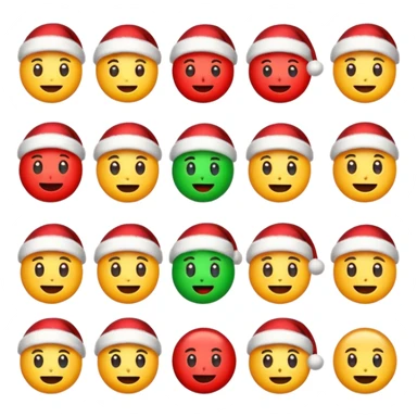 make christmas themed emojis sticker