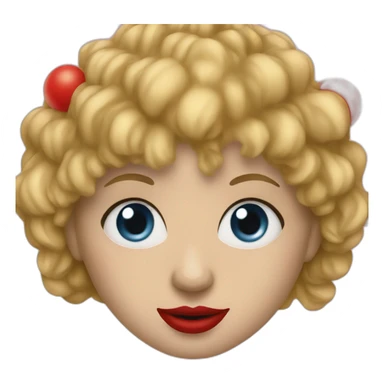 Taylor swift with clown nose sticker