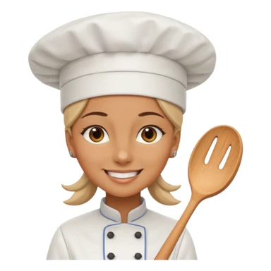 woman wearing chef hat sticker