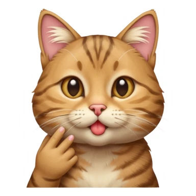 haz que un gato  esté lanzando un beso sticker