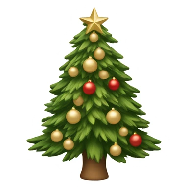 Christmas tree beige  sticker