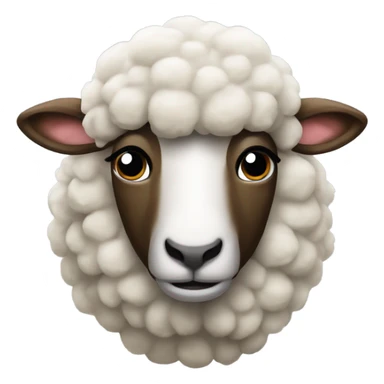 A sheep’s head and body but the look of Rambo sticker
